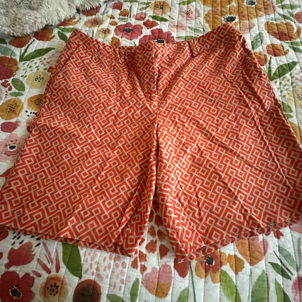 Michael Kors Orange Geometric Women's Shorts